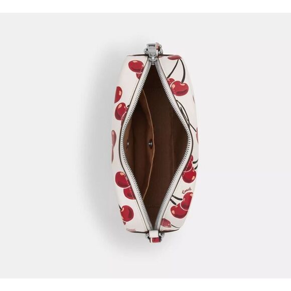 NWT COACH CZ189 Jamie Camera Bag With Cherry Print In Smooth Leather Chalk Multi - Picture 7 of 9